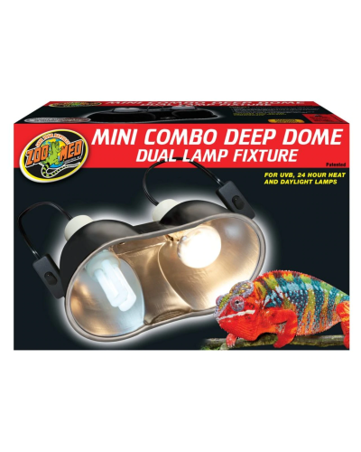 Zoo Med Mini Combo Deep Dome Dual Lamp Fixture