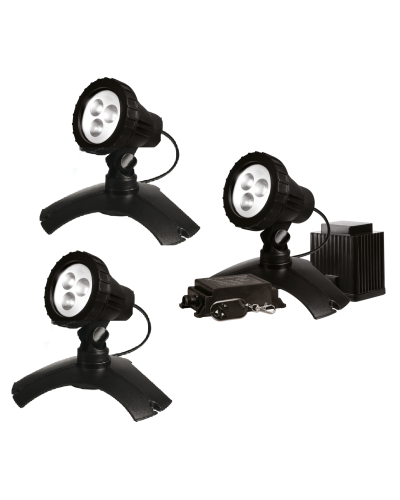 PondMAX (3 x Lights) 3 LED Warm White Pond/Garden Starter Kit With Remote Control