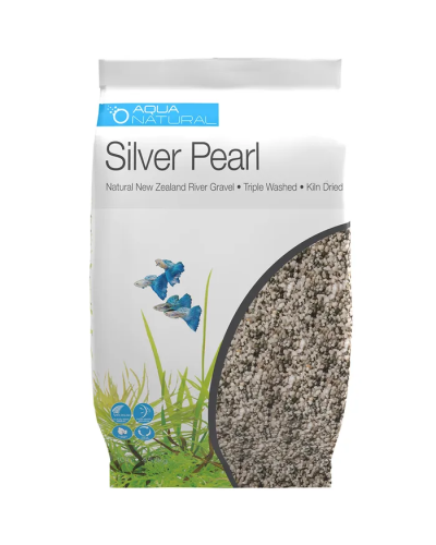 Aqua Natural Silver Pearl Gravel 4.53Kg